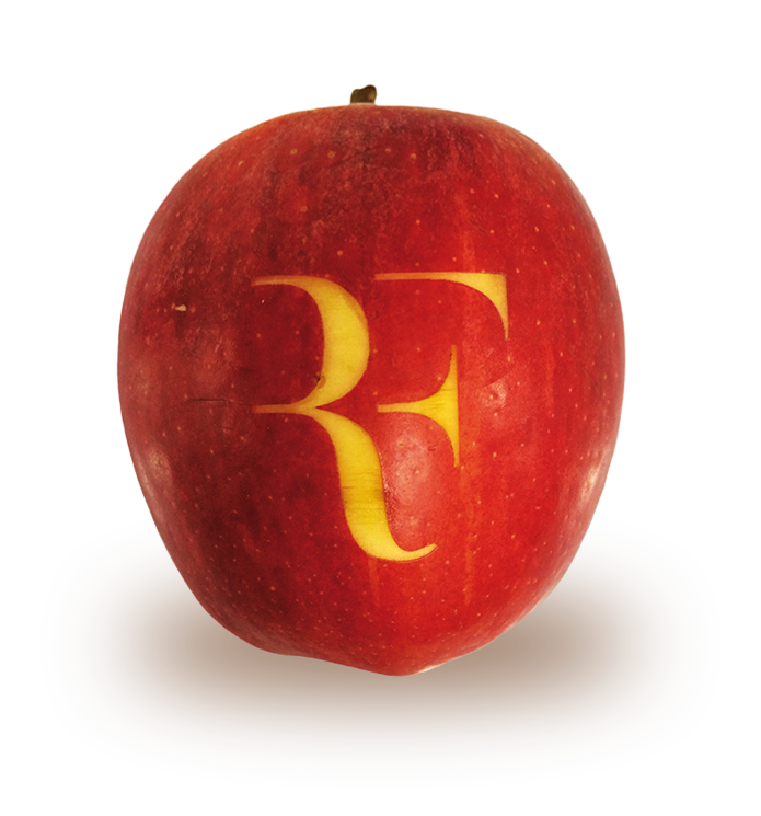 Gravure sur pomme Roger Federer 